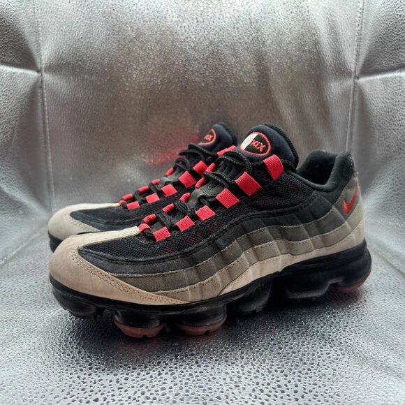 Size‎ 6 Nike Air Vapormax '95 Mens White Red Silver Black Shoes AJ7292-101 - Picture 5 of 10